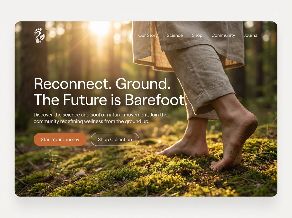 Launch Your Barefoot Community Website Today website preview