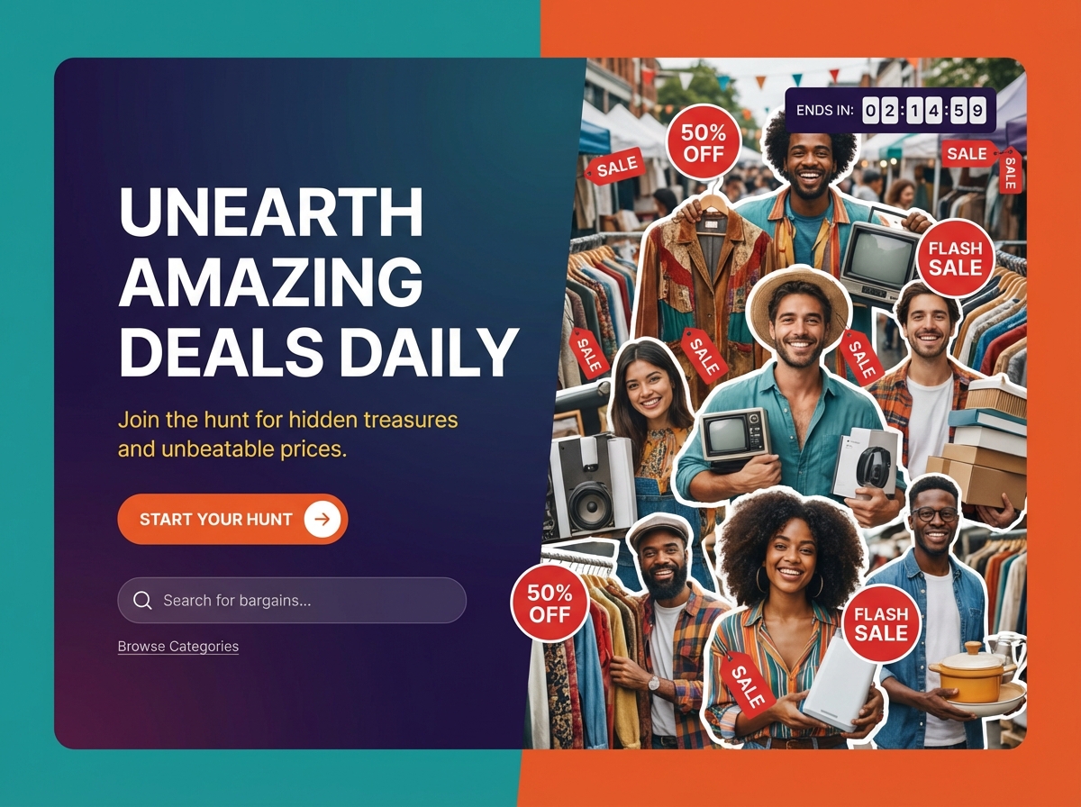 Unearth Your Finds with a Professional Bargain Hunt Website website preview