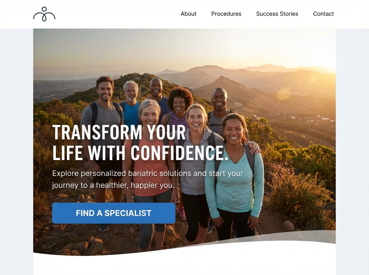 Build Your Premier Bariatric Website Today website preview