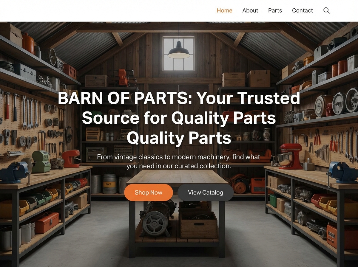 Build Your Auto Parts Empire with Grigora's Drag & Drop website preview