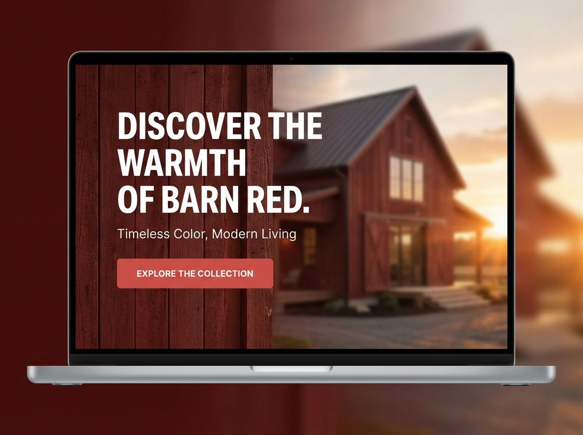 Unleash Timeless Charm with the Perfect Barn Red Color website preview