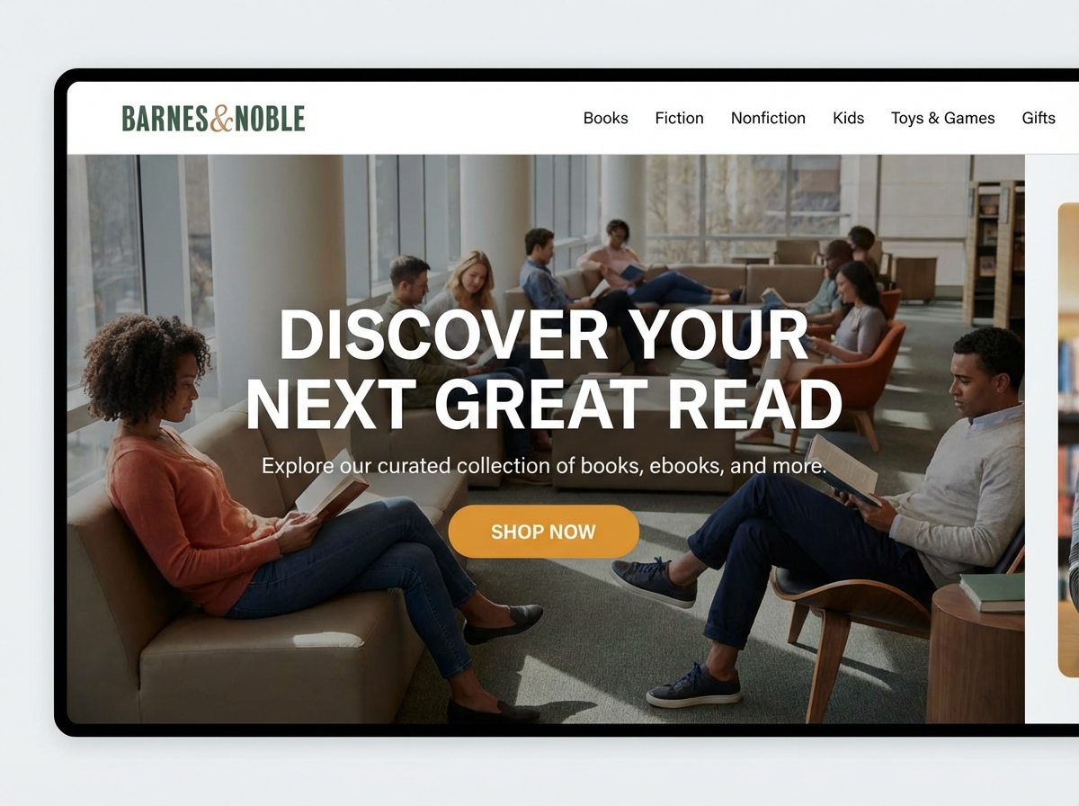 Build Your Own Bookstore Website Like Barnes & Noble website preview