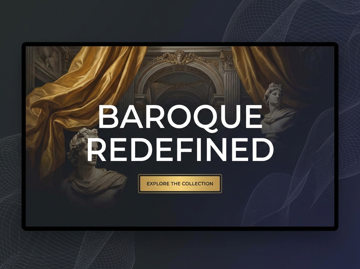Create a Stunning Baroque Online Exhibition website preview