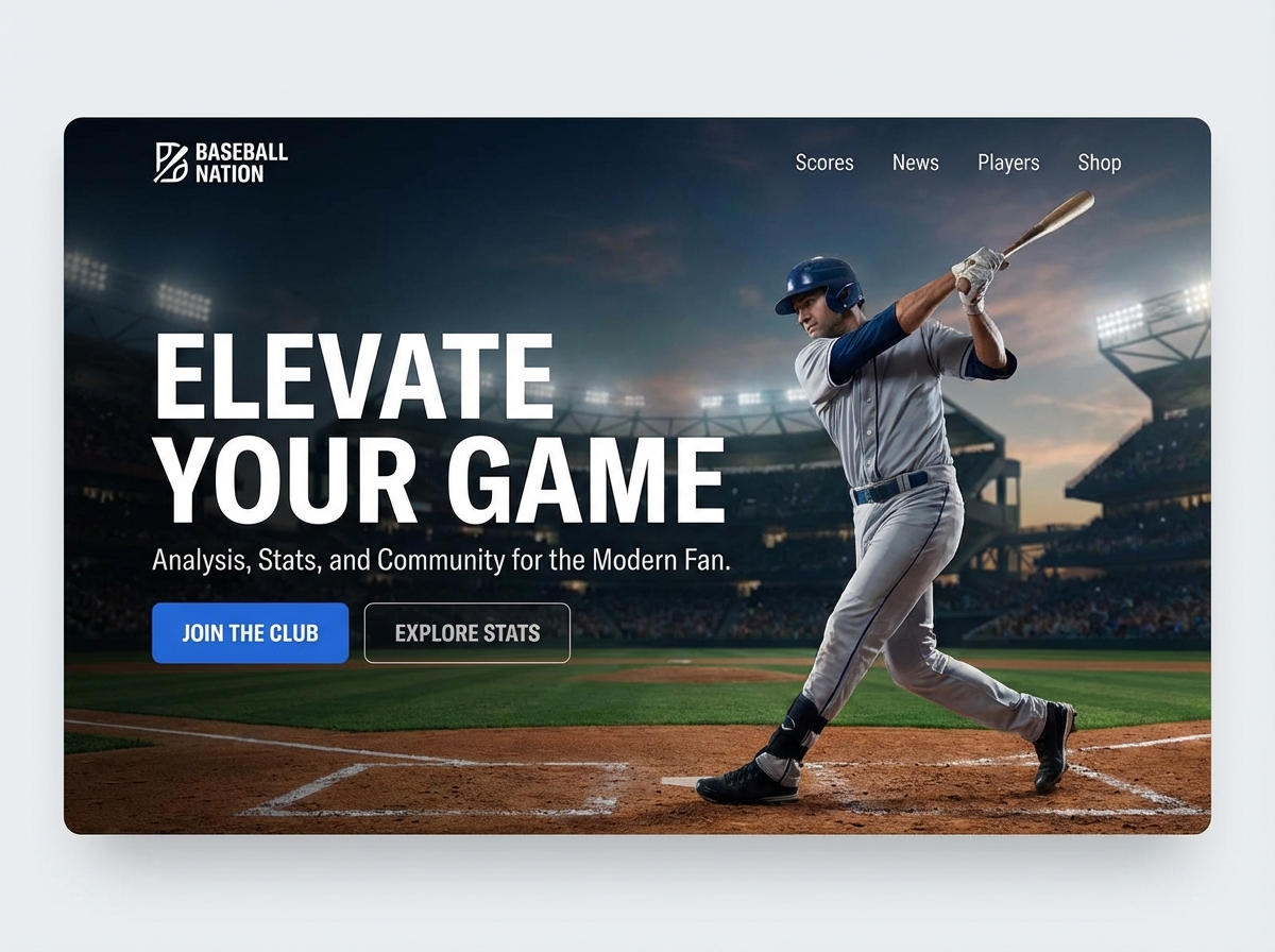 Build Your Winning Baseball Website Today website preview