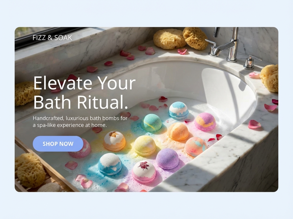 Craft Your Success with a Bath Bomb Website Builder website preview