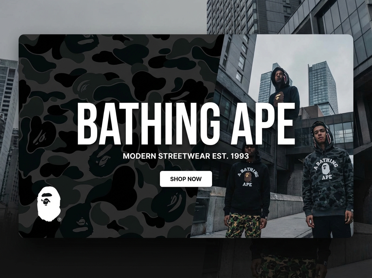 Launch Your Own Authentic BAPE Style website preview