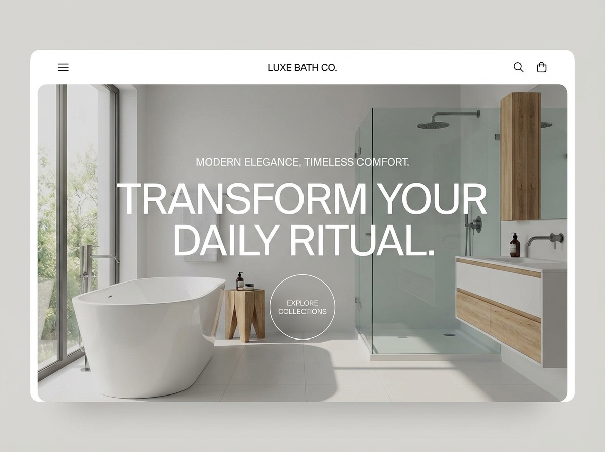 Build Your Perfect Bathroom Website with Ease website preview