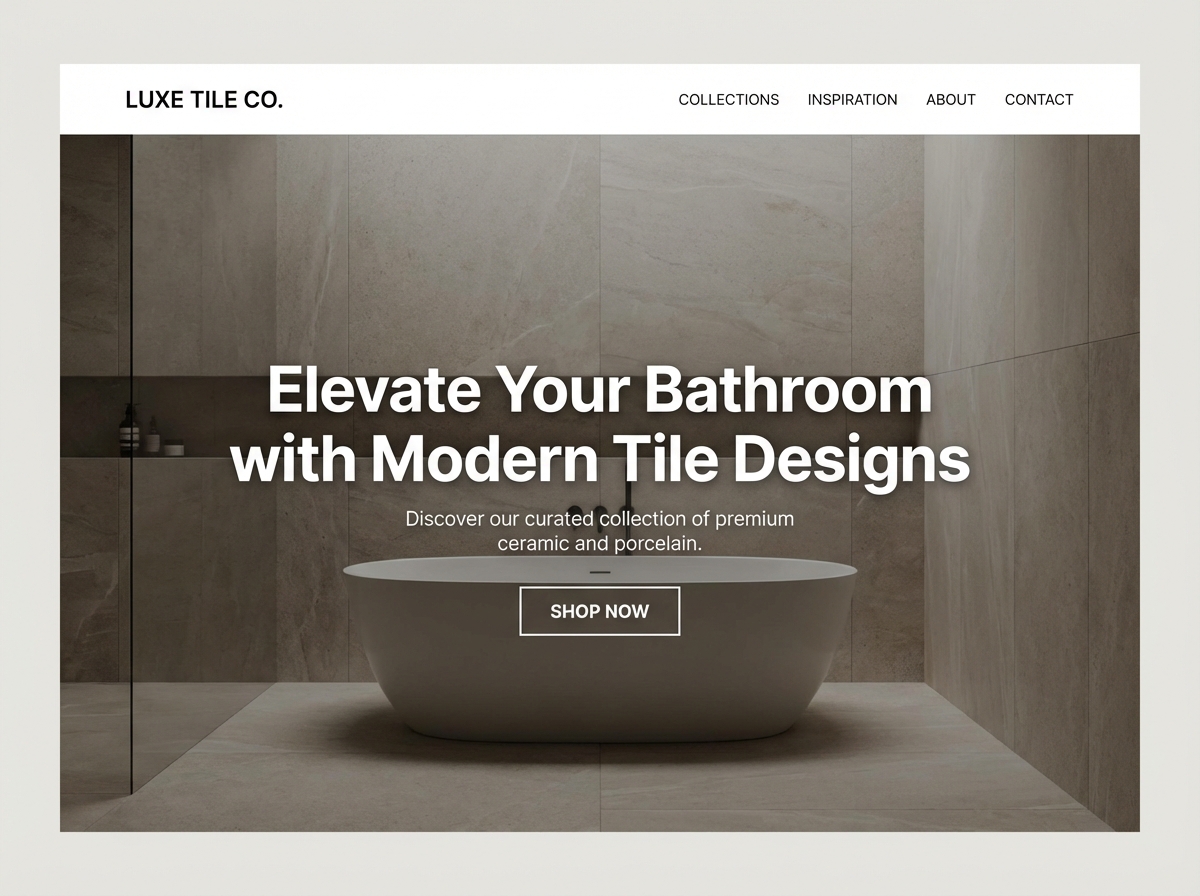 Build a Stunning Online Presence for Your Bathroom Tile Business website preview