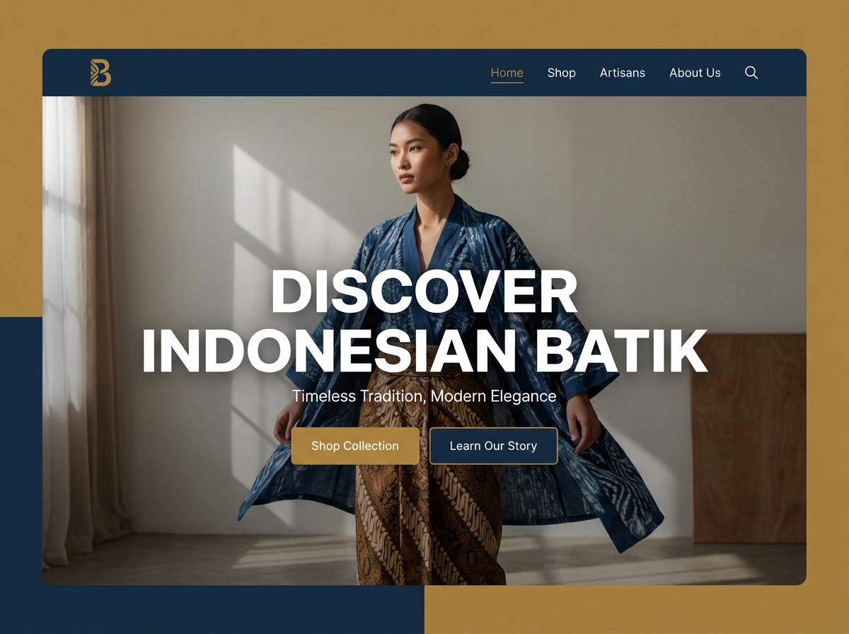 Showcase Your Craft with a Stunning Batik Indonesia Website website preview