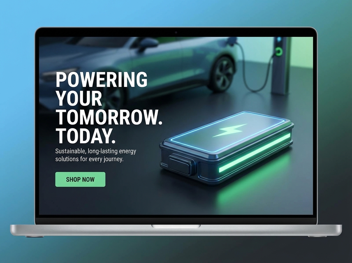 Build Your Dynamic Battery Business Website Today website preview