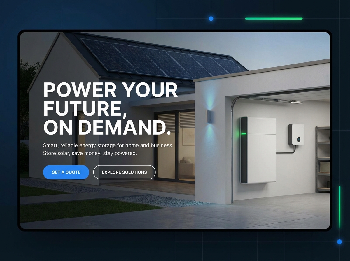 Build a Powerful Online Presence for Your Battery Storage Business website preview