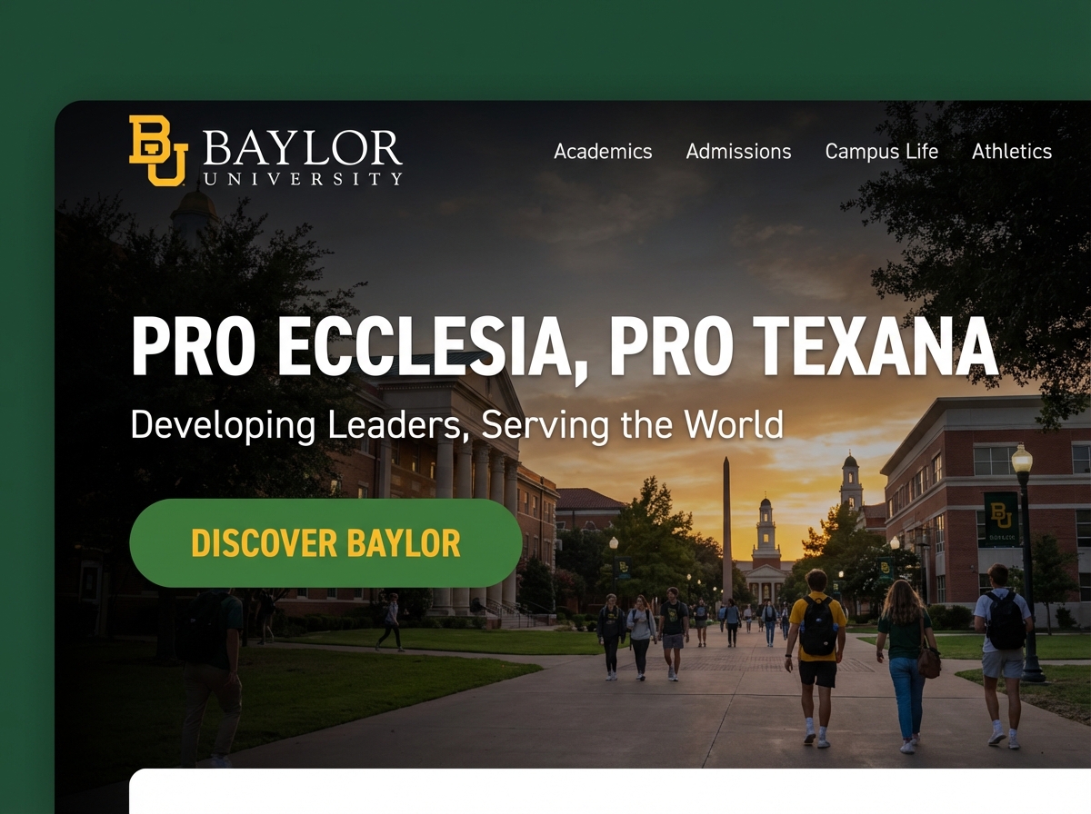 Build Your Dynamic Baylor University Site website preview