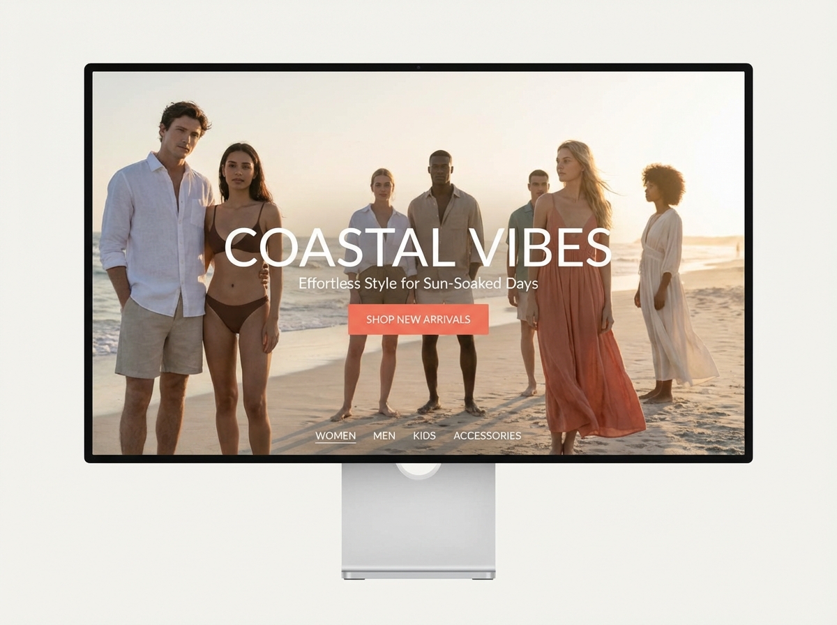 Unleash Your Brand with a Stunning Beach Clothing Website website preview