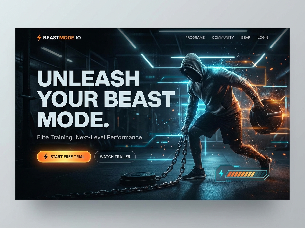 Unleash Your Potential with Beast Mode Websites website preview