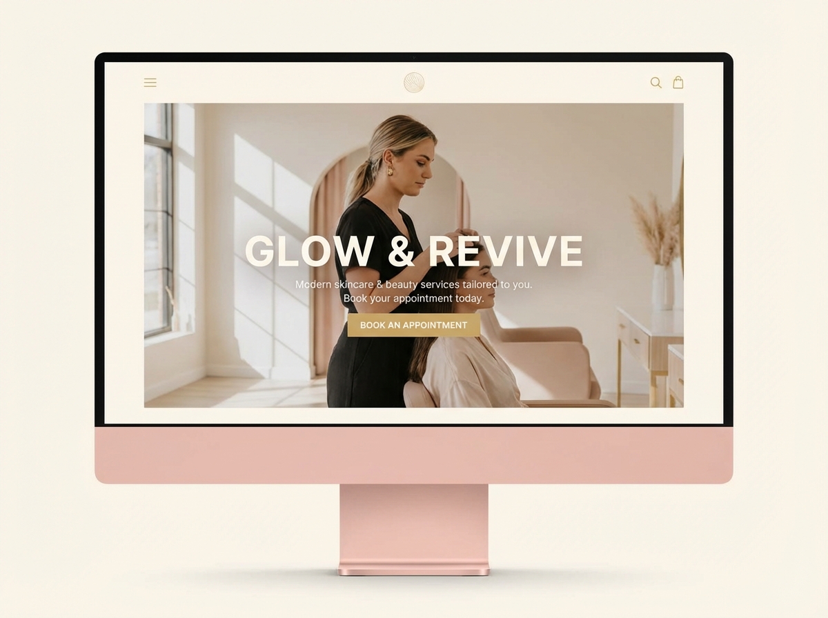 Build Your Dream Beautician Website, Fast. website preview