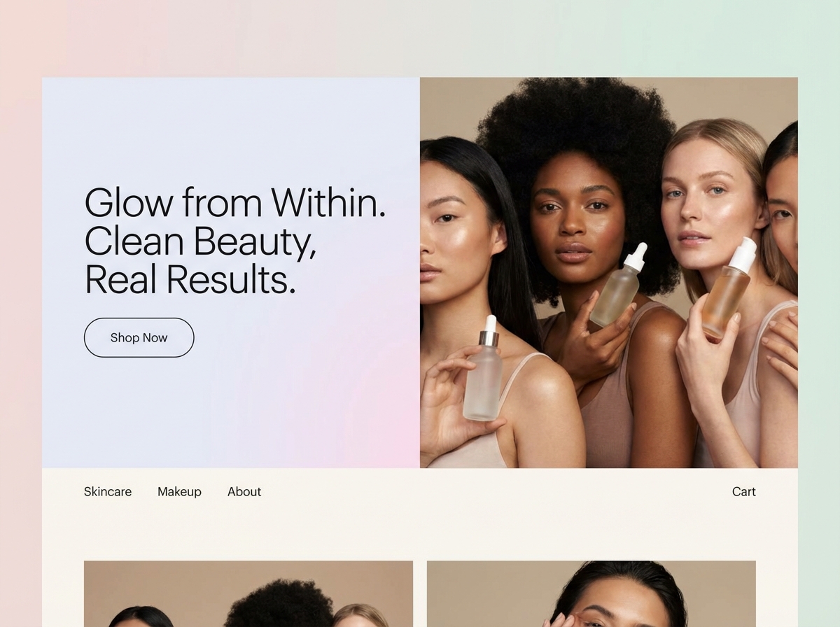 Create a Stunning Website for Your Beauty Products website preview