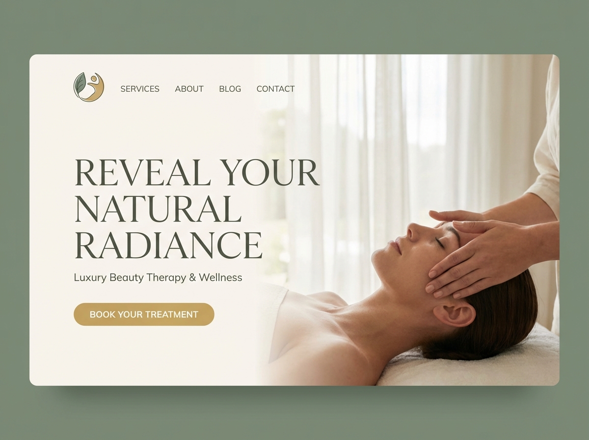 Build a Stunning Beauty Therapy Website Today website preview