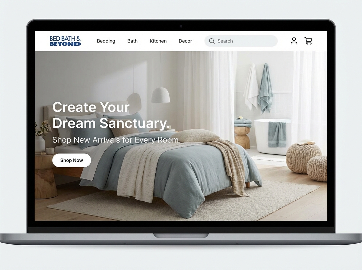 Build a Brand Like Bed Bath & Beyond with Grigora website preview