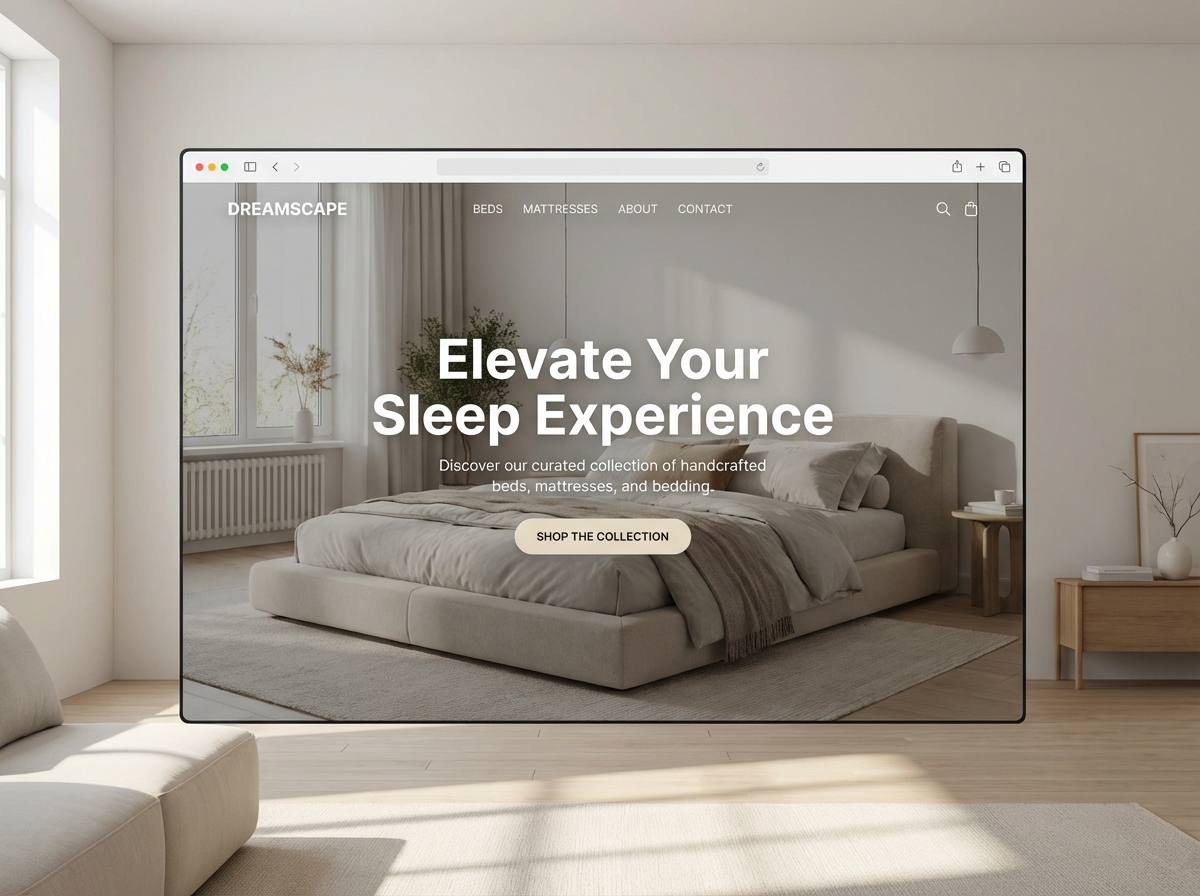 Build Your Dream Bed Furniture Store Website website preview