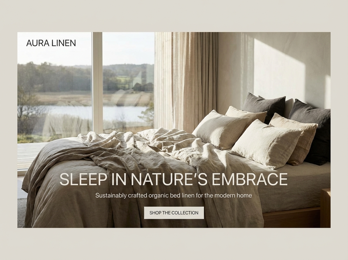 Design Your Dream Home with a Stunning Bed Linen Website website preview