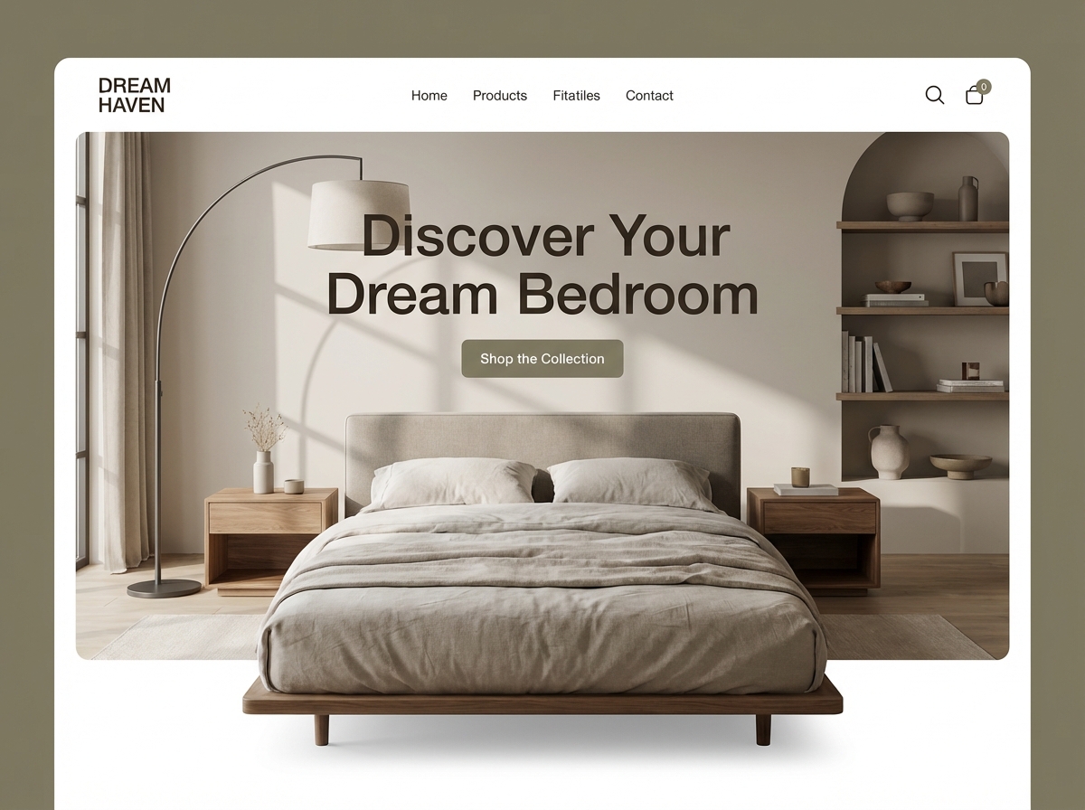 Design Your Dream Space with Our Bedroom Furniture Website Builder website preview