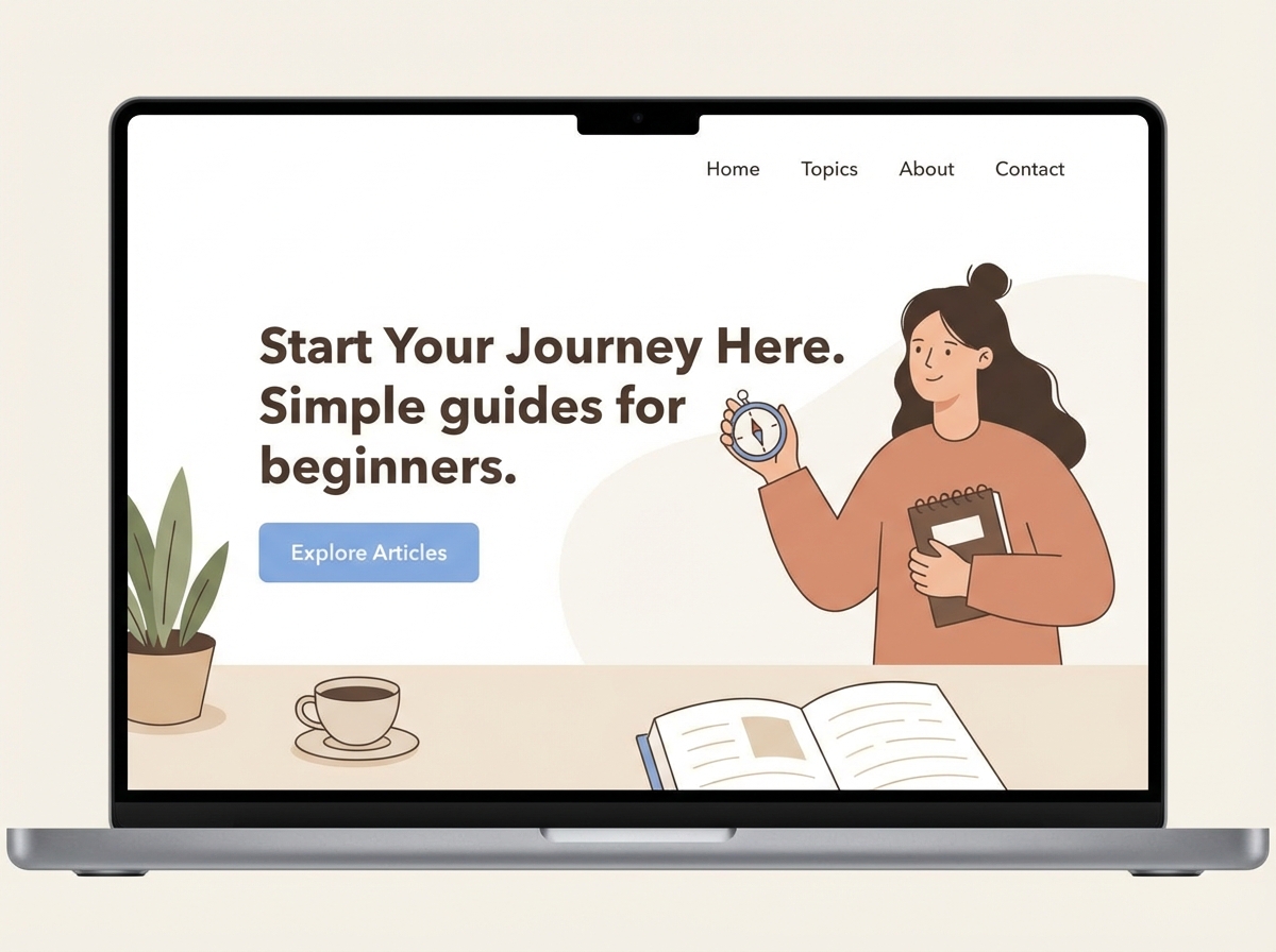 Launch Your First Blog with Ease website preview
