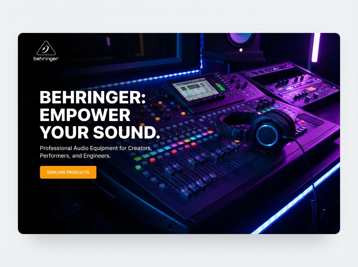 Build Your Professional Behringer Portfolio website preview