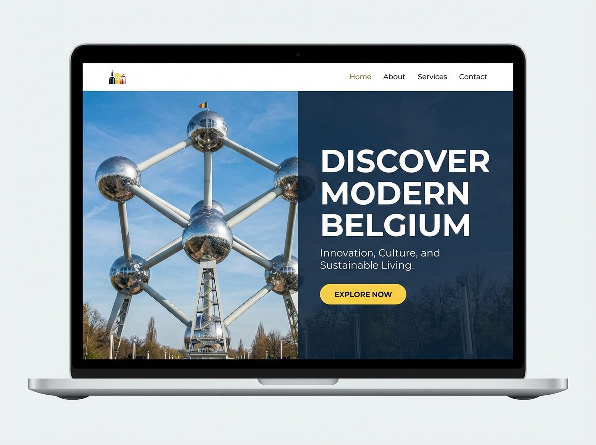 Build Your Presence in Belgium Today website preview