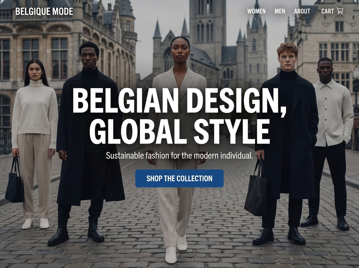 Launch Your Stunning Belgium Clothing Website website preview