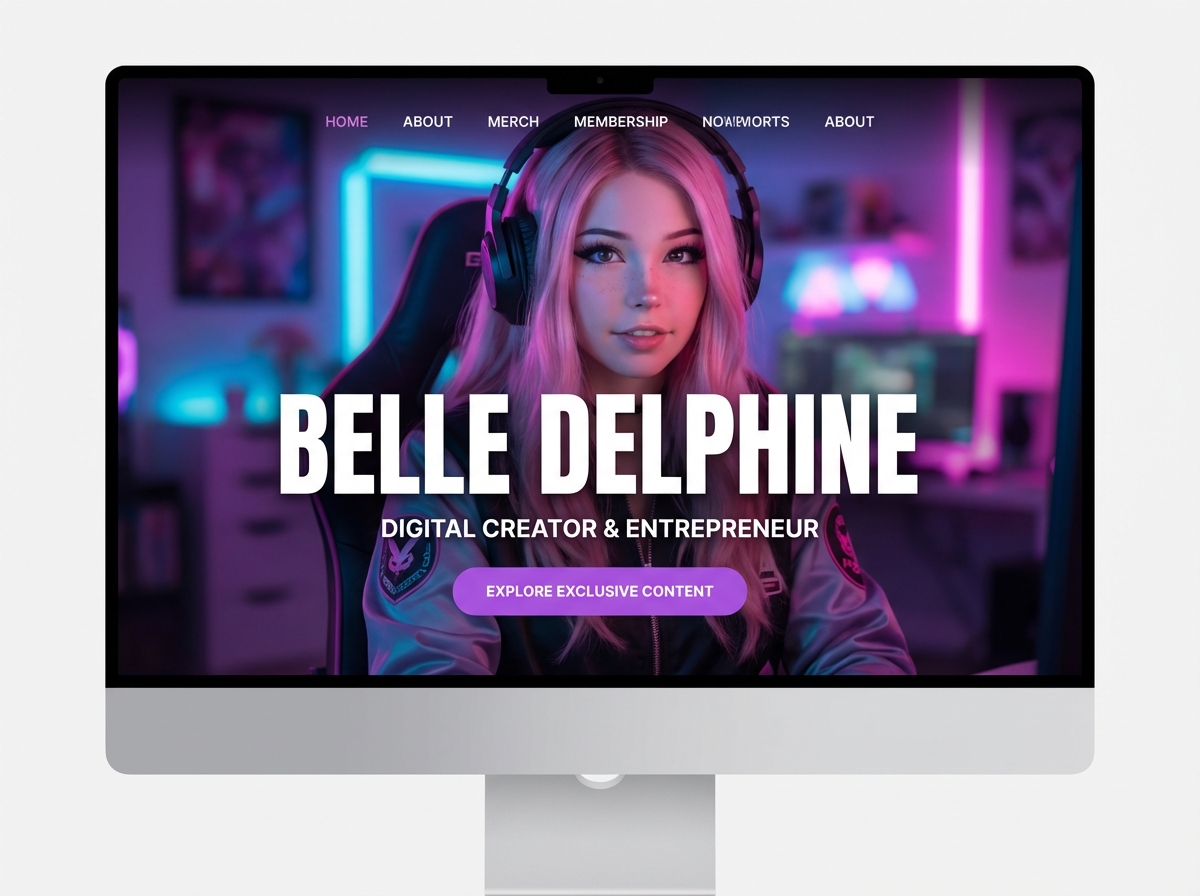 Build Your Belle Delphine-Inspired Website Today website preview