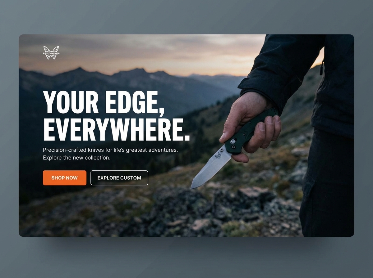 Craft Your Legacy with a Benchmade website preview
