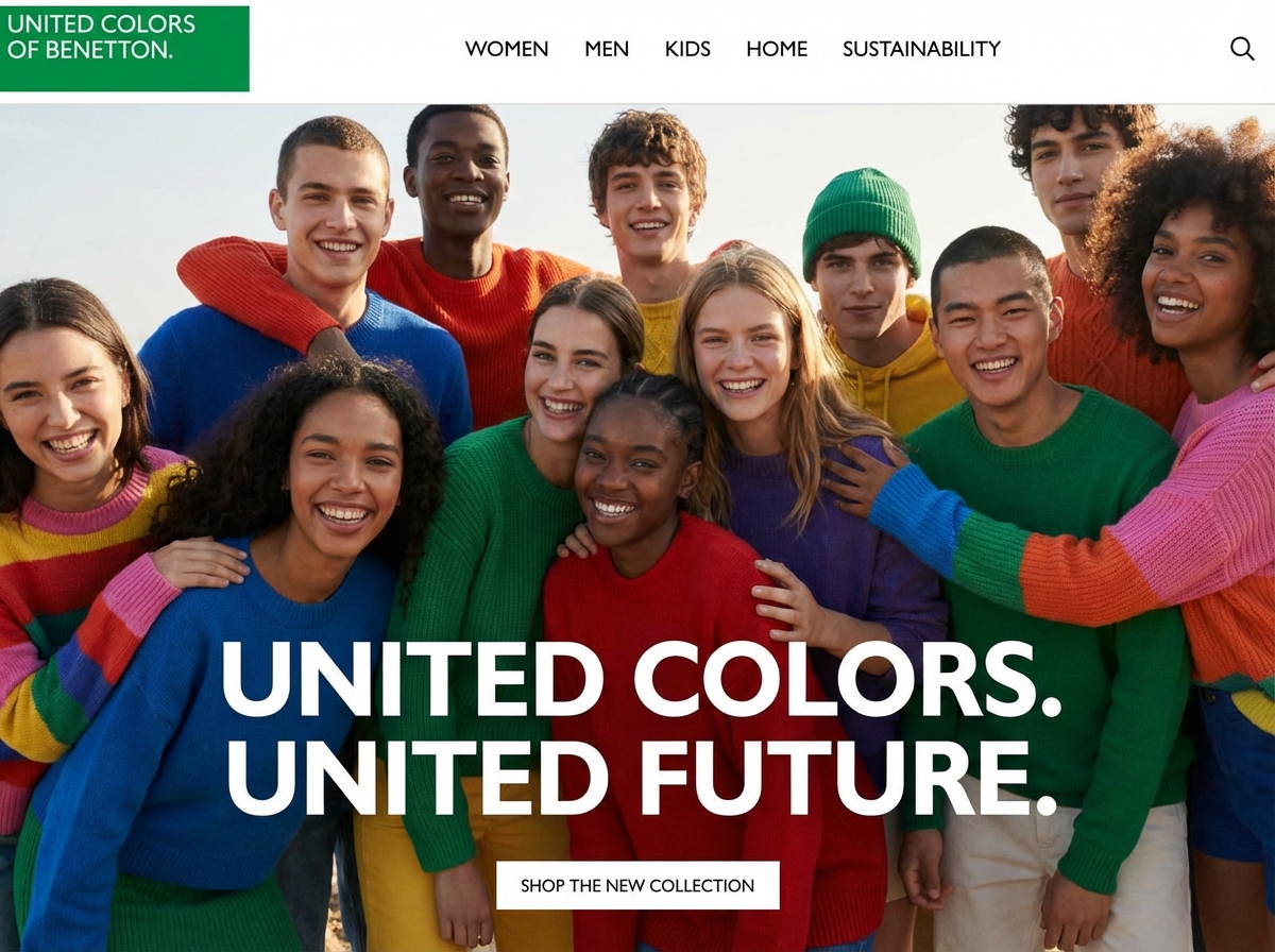 Build a Daring Benetton Website Today website preview