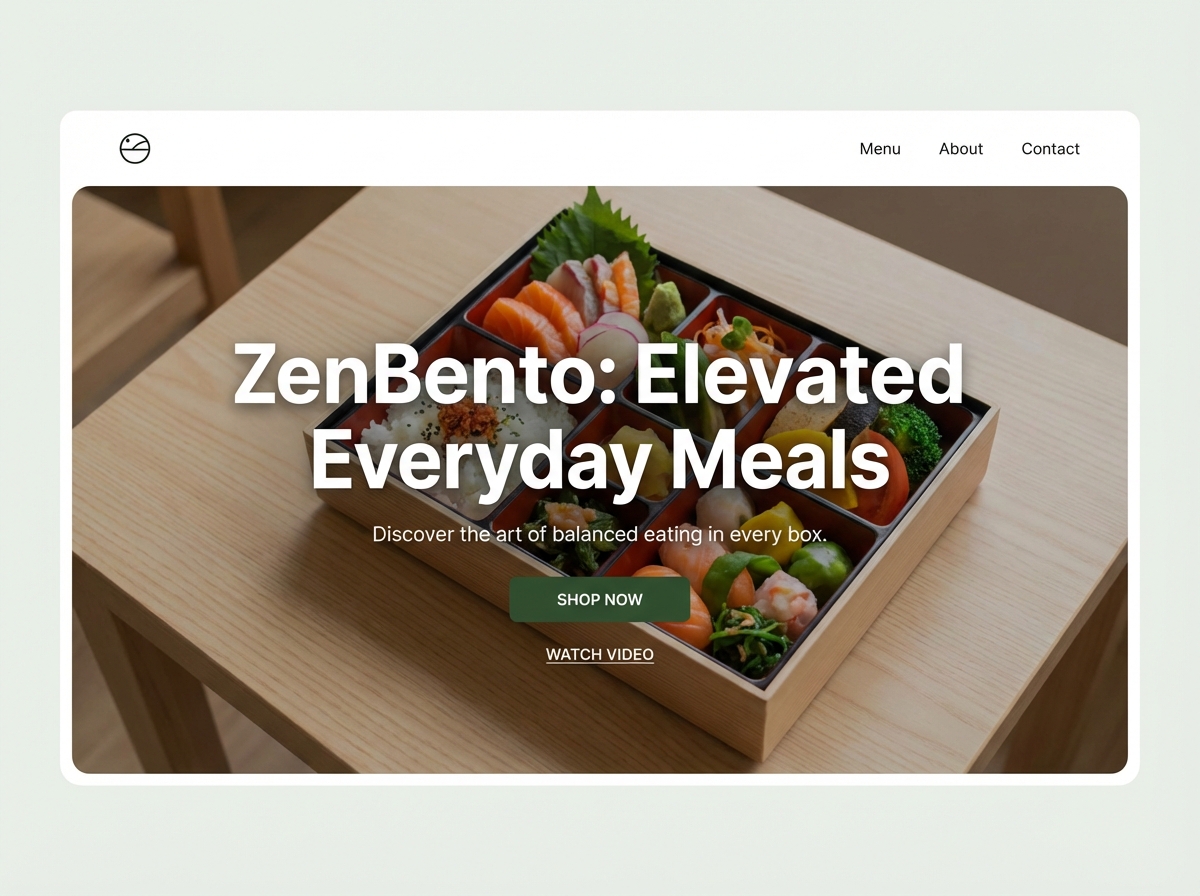 Build Your Beautiful Bento Box website preview