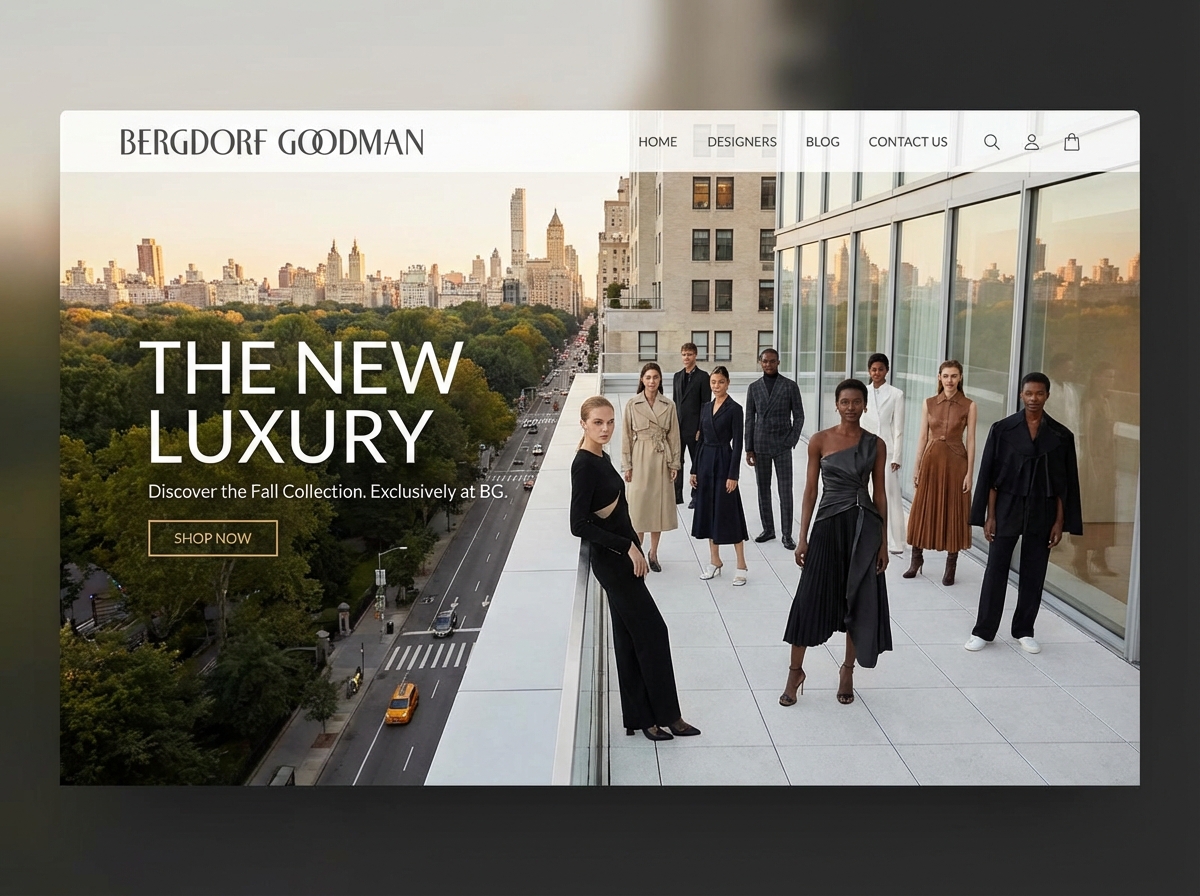 Build a Brand as Iconic as Bergdorf Goodman website preview
