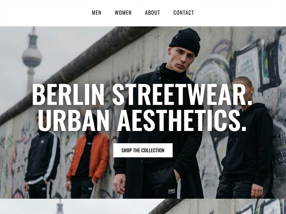 Build Your Stylish Berlin Clothing Website website preview