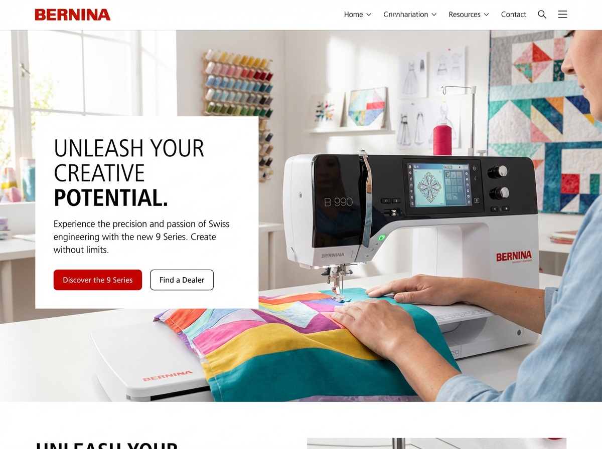 Stitch Your Success with a Bernina Website Builder website preview