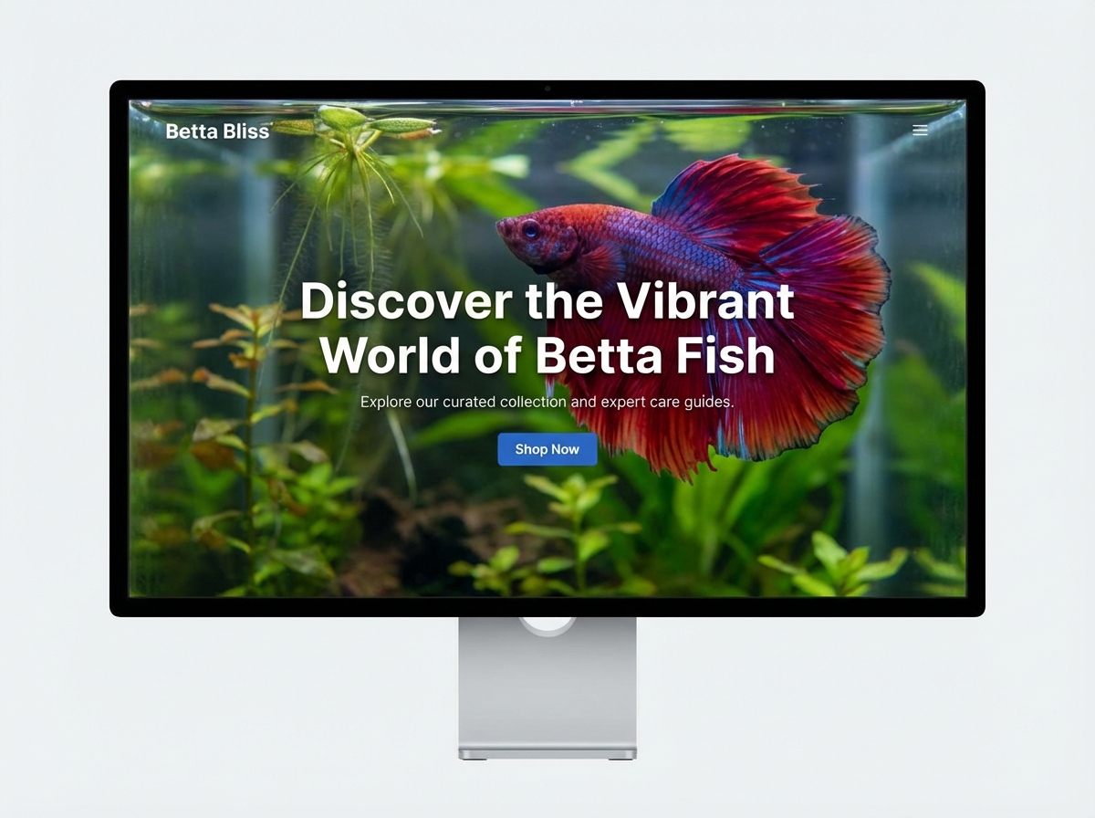 Showcase Your Betta Fish with a Stunning Website website preview