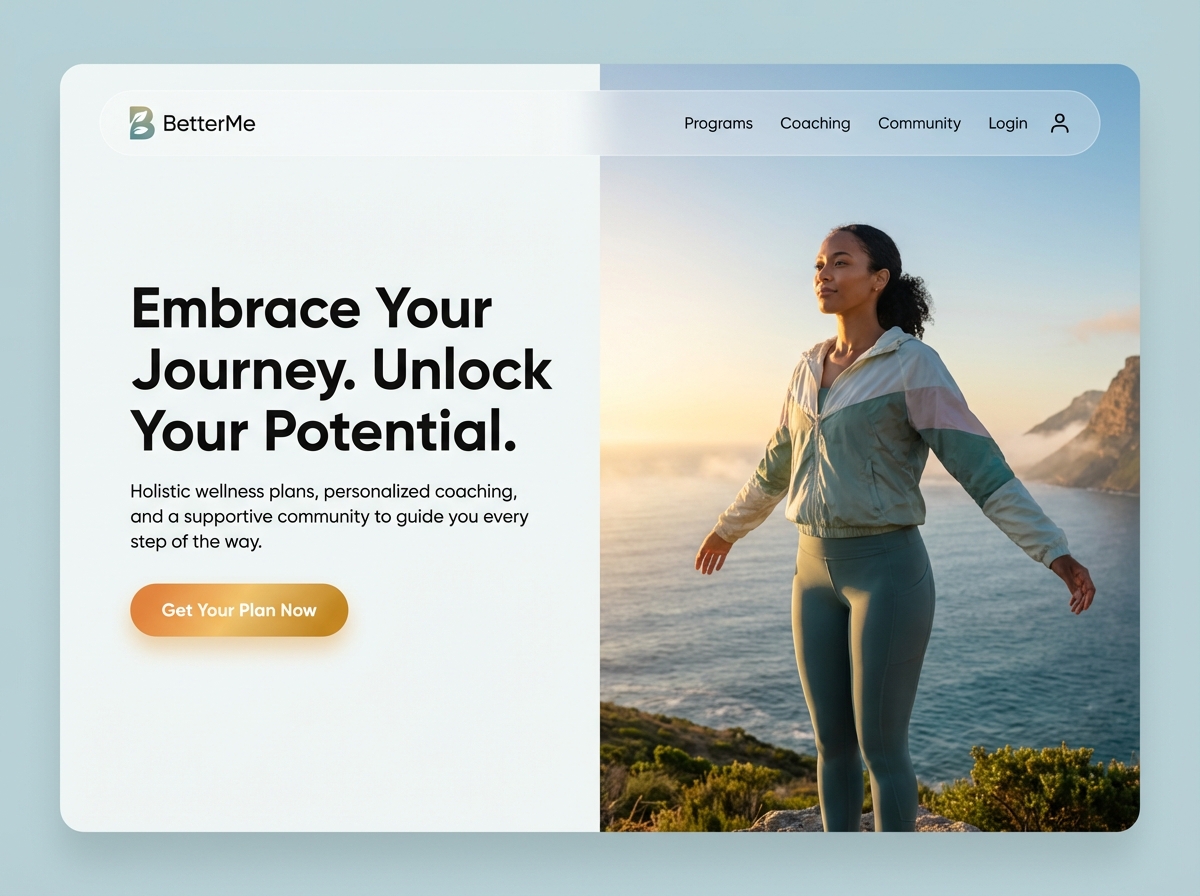 Build a Better You with Grigora website preview
