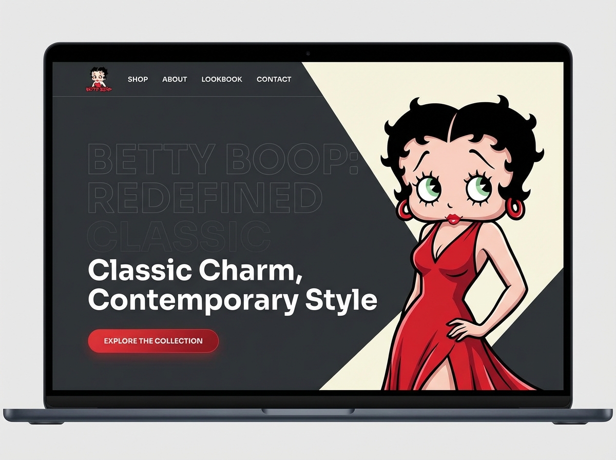 Build Your Iconic Betty Boop Website Today website preview