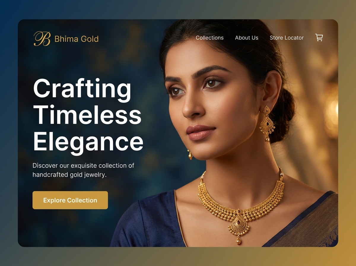 Craft Exquisite Online Showrooms for Your Bhima Gold Collection website preview