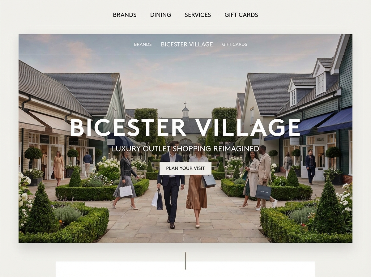 Build Your Bicester Village Website website preview