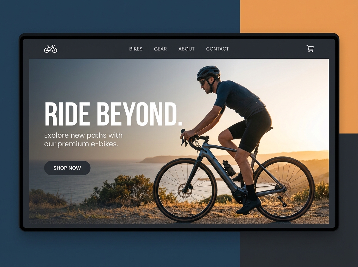 Build Your Own Stunning Bicycle Website Today website preview