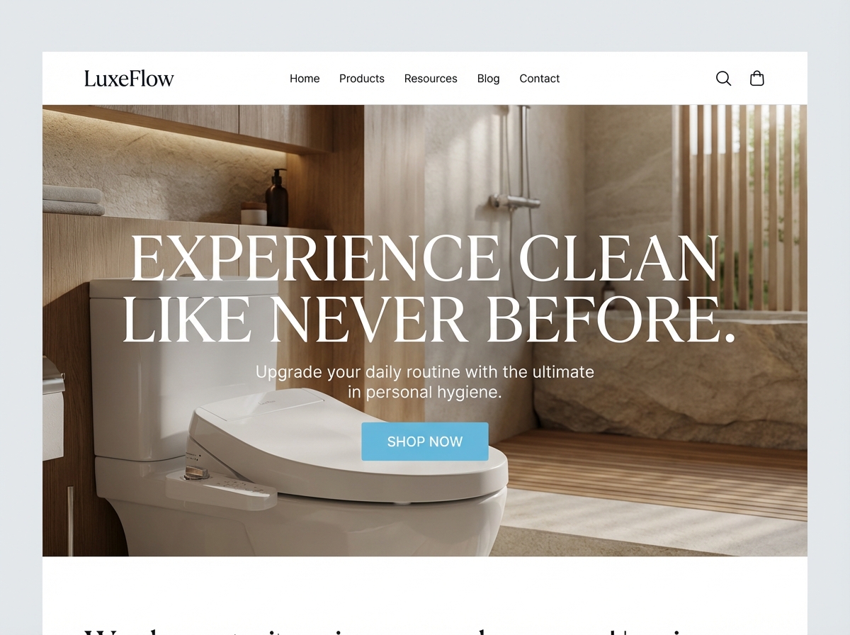 Build a Website for Your Bidet Business website preview