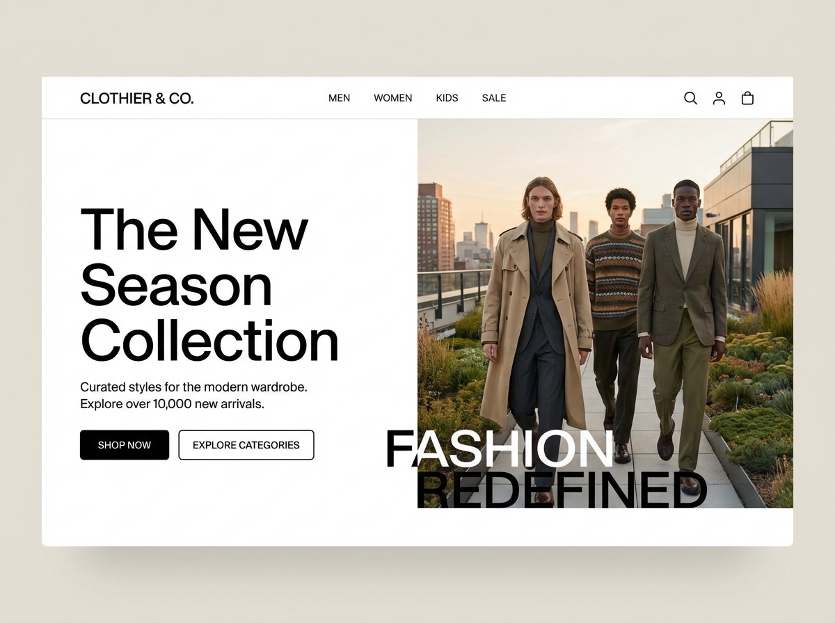 Build Your Daring Big Clothing Website website preview