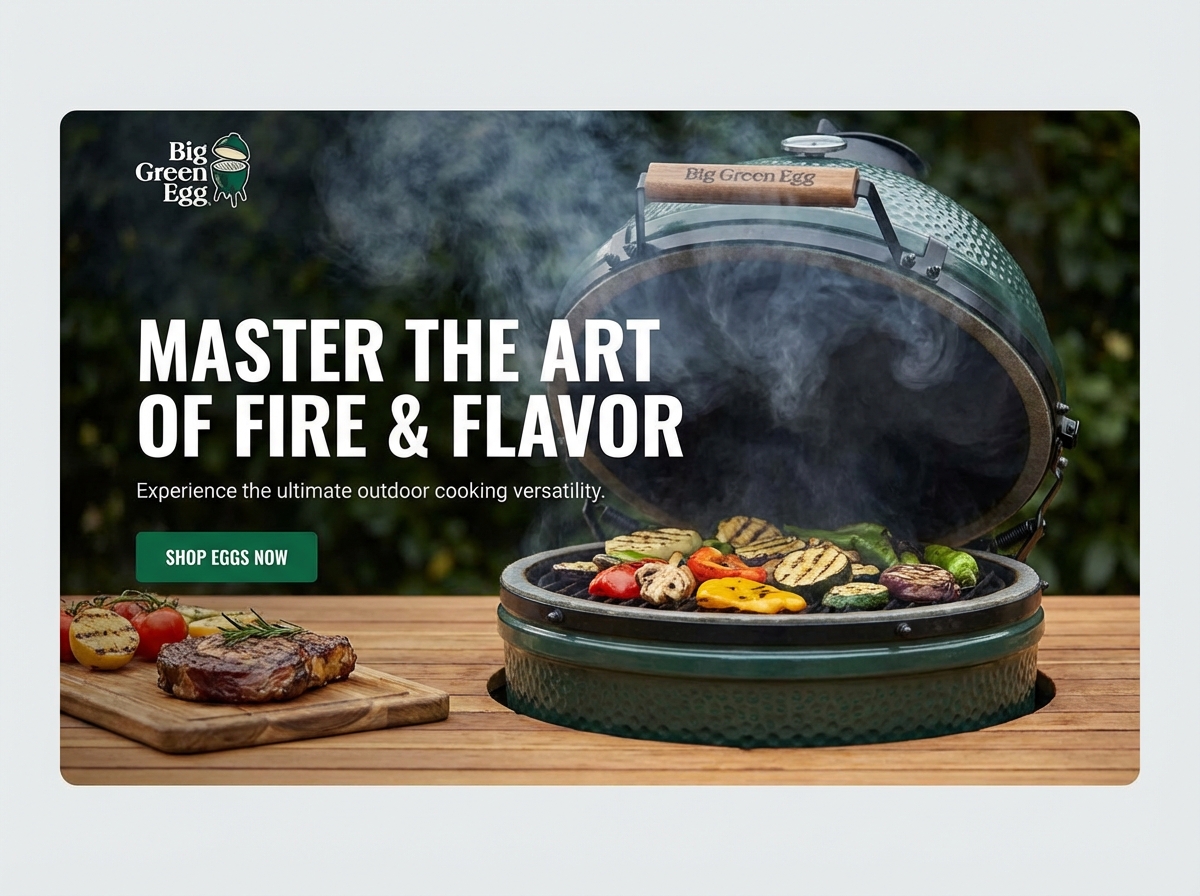 Build Your Ultimate Big Green Egg Destination website preview