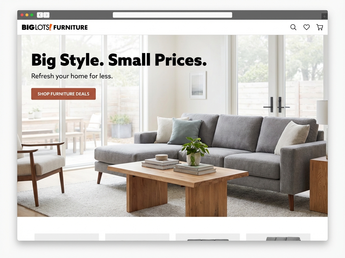 Build a stunning website for your Big Lots Furniture business website preview