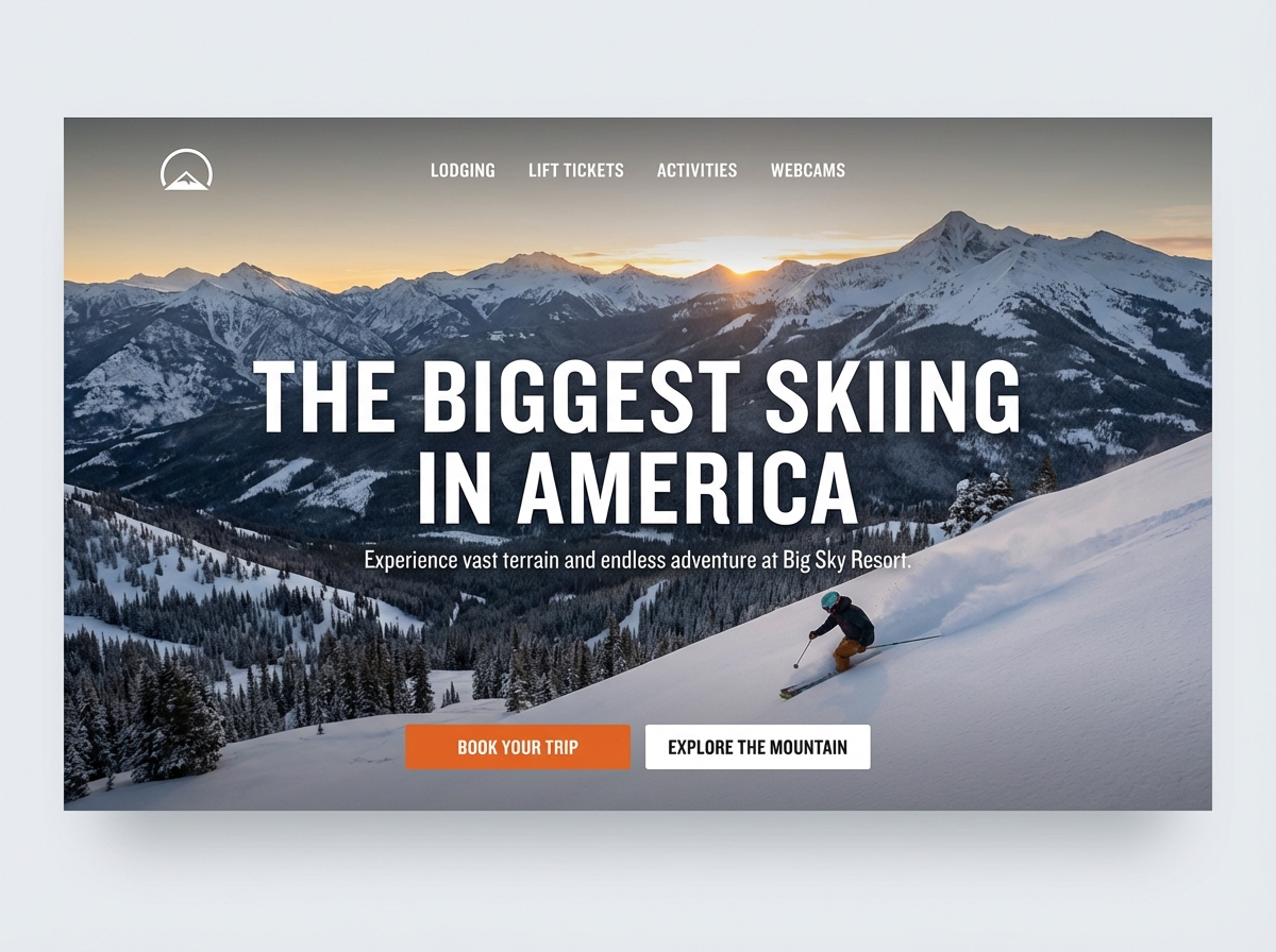 Your Ultimate Big Sky Resort Website Builder website preview