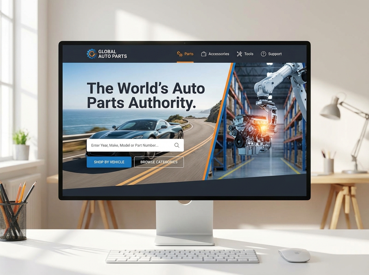 Build the Biggest Auto Parts Website website preview