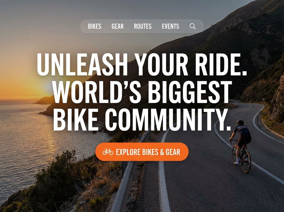 Build Your Ultimate Online Bike Hub website preview