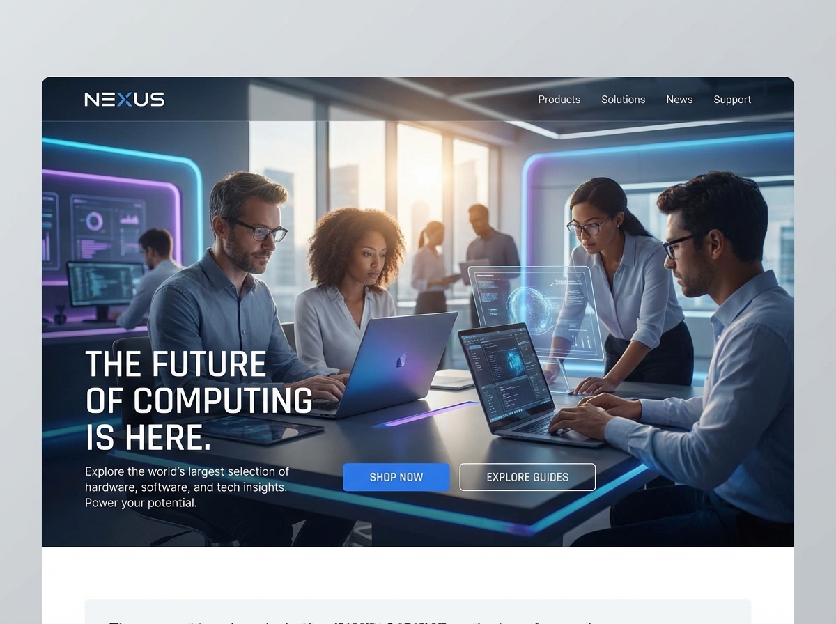 Build for Scale: The Ultimate Website for Enterprise Computing website preview